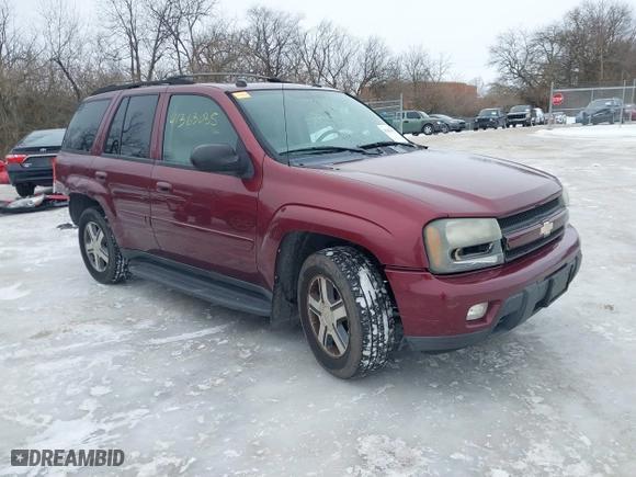 2005 Chevrolet TrailBlazer LT with VIN 1GNDT13S252306051, listed as a IAAI auction lot 41363035 with 239,590 mi miles. Bid and sale history available at carsss.com. Image 1.