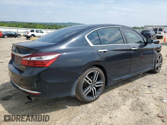 2016 Honda Accord Sport with VIN 1HGCR2F5XGA181549, listed as a Copart auction lot 59632005 with 170,228 mi miles and Salvage title. Bid and sale history available at DreamBid. Image 3.