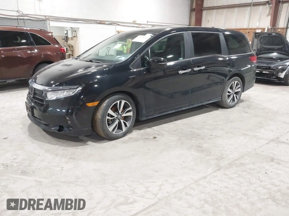 2024 Honda Odyssey Touring z VIN 5FNRL6H80RB044915, wystawiony jako IAAI lot #41921539 z przebiegiem 13 425 mil mil oraz . Historia ofert i sprzedaży dostępna na DreamBid. Obrazek 2.