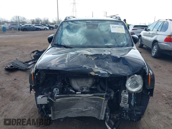 2018 Jeep Renegade Latitude with VIN ZACCJBBB5JPH00547, listed as a IAAI auction lot 41673532 with 88,167 mi miles and . Bid and sale history available at DreamBid. Image 12.
