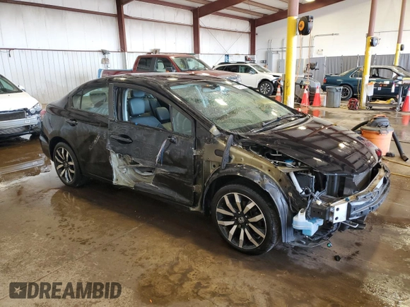 2015 Honda Civic Sedan EX-L with VIN 2HGFB2F96FH501034, listed as a Copart auction lot 54300025 with 120,079 mi miles and Salvage Title. Bid and sale history available at carsss.com. Image 4.