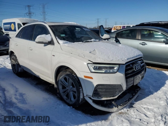 2017 Audi Q3 Prestige with VIN WA1GCCFS3HR015108, listed as a Copart auction lot 44623585 with 65,720 mi miles and Salvage Title. Bid and sale history available at carsss.com. Image 4.