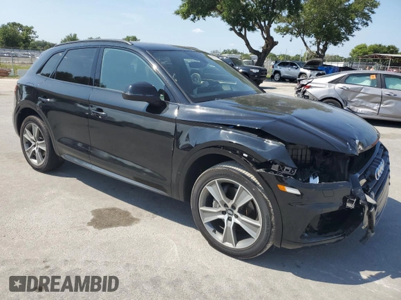 2019 Audi Q5 Premium Plus with VIN WA1BNAFY0K2115034, listed as a Copart auction lot 58176075 with 78,705 mi miles and Non repairable. Bid and sale history available at DreamBid. Image 4.