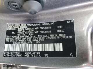 2016 Toyota Highlander LE with VIN 5TDZARFH8GS022678, listed as a Copart auction lot 44036355 with 171,630 mi miles and Salvage Title. Bid and sale history available at carsss.com. Image 13.