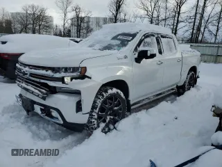 2022 Chevrolet Silverado 1500 High Country with VIN 1GCUYHED2NZ135584, listed as a Copart auction lot 87959935 with 36,419 mi miles and Salvage Title. Bid and sale history available at DreamBid. Image 1.