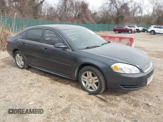 2014 Chevrolet Impala LT with VIN 2G1WB5E35E1161923, listed as a IAAI auction lot 41852965 with 156,104 mi miles and . Bid and sale history available at DreamBid. Image 1.