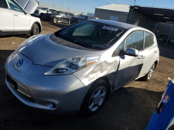 2013 Nissan LEAF SV with VIN 1N4AZ0CP5DC423640, listed as a Copart auction lot 80779174 with 106,221 mi miles and Salvage Title. Bid and sale history available at DreamBid. Image 1.