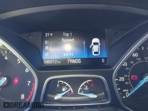 2016 Ford Focus SE with VIN 1FADP3F26GL223603, listed as a IAAI auction lot 41492481 with 146,012 mi miles. Bid and sale history available at carsss.com. Image 7.