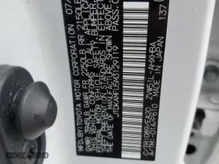 2021 Toyota Prius L Eco with VIN JTDKAMFU5M3129119, listed as a Copart auction lot 47732205 with 66,110 mi miles and Salvage Title. Bid and sale history available at carsss.com. Image 12.