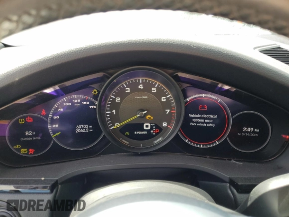 2022 Porsche Cayenne E-Hybrid Hybrid with VIN WP1AE2AY5NDA26193, listed as a Copart auction lot 48967735 with 60,703 mi miles and Clean title. Bid and sale history available at DreamBid. Image 9.