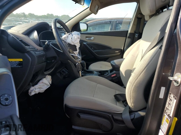 2018 Hyundai Santa Fe 2.4L z VIN 5XYZTDLB4JG553426, wystawiony jako Copart lot #54609875 z przebiegiem 93 328 mil mil oraz Szkoda całkowita • Salvage title. Historia ofert i sprzedaży dostępna na DreamBid. Obrazek 7.