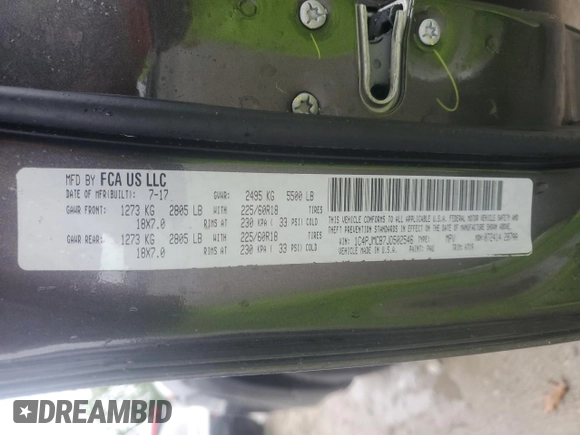 2018 Jeep Cherokee Latitude с VIN 1C4PJMCB7JD502546, выставлен на аукционе Copart как лот 58033135 с пробегом 72 535 миль миль и Списание • Salvage title. История ставок и продаж доступна на DreamBid. Изображение 13.