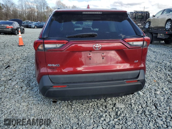 2020 Toyota RAV4 LE with VIN 2T3H1RFV0LC066718, listed as a Copart auction lot 47536535 with 54,913 mi miles and Salvage Title. Bid and sale history available at DreamBid. Image 6.