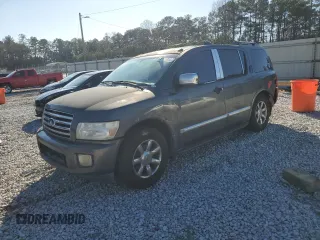 2006 Infiniti QX56 with VIN 5N3AA08A16N807754, listed as a Copart auction lot 43323355 with 0 mi miles and Salvage Title. Bid and sale history available at carsss.com. Image 1.