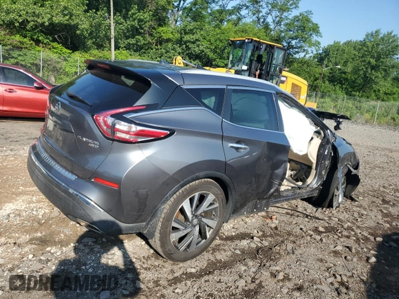 2015 Nissan Murano S with VIN 5N1AZ2MH2FN209432, listed as a Copart auction lot 61303585 with Not provided miles and Salvage title. Bid and sale history available at DreamBid. Image 3.
