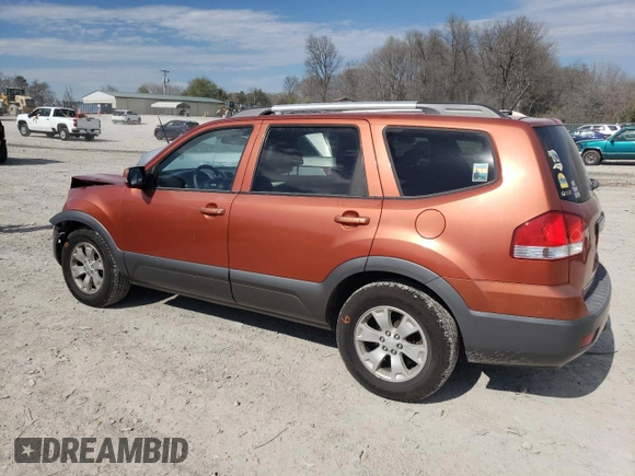 2009 Kia Borrego EX with VIN KNDJH741995016934, listed as a Copart auction lot 50734285 with 190,800 mi miles and Salvage Title. Bid and sale history available at DreamBid. Image 2.
