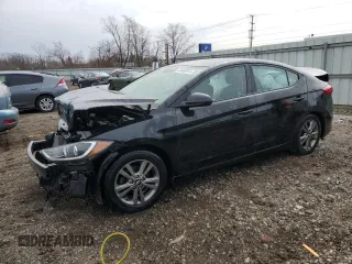 2017 Hyundai Elantra Limited with VIN 5NPD84LF4HH141444, listed as a Copart auction lot 49460815 with 57,561 mi miles and Salvage Title. Bid and sale history available at carsss.com. Image 1.
