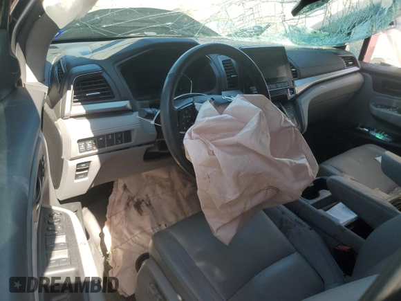 2019 Honda Odyssey EX-L with VIN 5FNRL6H71KB136550, listed as a Copart auction lot 48069595 with Not Provided miles and Salvage Title. Bid and sale history available at DreamBid. Image 8.