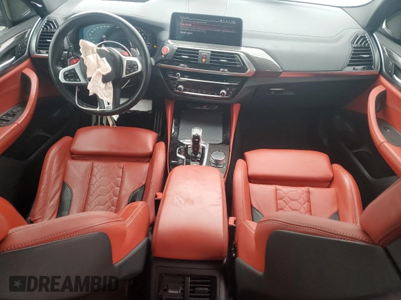 2021 BMW X3 M z VIN 5YMTS0C07M9H46198, wystawiony jako Copart lot #43665525 z przebiegiem 17 100 mil mil oraz Szkoda całkowita • Salvage title. Historia ofert i sprzedaży dostępna na DreamBid. Obrazek 8.