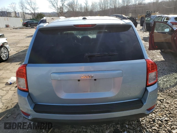 2013 Jeep Compass Sport with VIN 1C4NJCBAXDD169354, listed as a Copart auction lot 83996464 with 173,528 mi miles and Salvage Title. Bid and sale history available at carsss.com. Image 6.