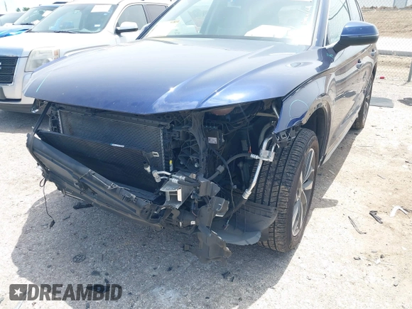2021 Audi Q5 Premium with VIN WA1AAAFY7M2004975, listed as a IAAI auction lot 42190283 with 56,810 mi miles and . Bid and sale history available at DreamBid. Image 6.
