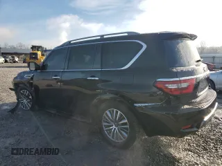 2021 Nissan Armada SL z VIN JN8AY2BC8M9145034, wystawiony jako Copart lot #42877325 z przebiegiem 76 272 mil mil oraz Szkoda całkowita • Salvage title. Historia ofert i sprzedaży dostępna na DreamBid. Obrazek 2.