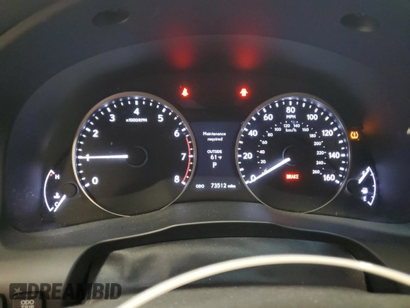 2015 Lexus ES 330 with VIN JTHBK1GG4F2191204, listed as a Copart auction lot 53543615 with 73,512 mi miles and Salvage Title. Bid and sale history available at DreamBid. Image 9.