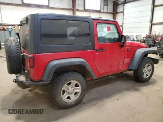 2012 Jeep Wrangler Sport with VIN 1C4AJWAG5CL213559, listed as a Copart auction lot 43071195 with Not provided miles and Salvage title. Bid and sale history available at DreamBid. Image 3.