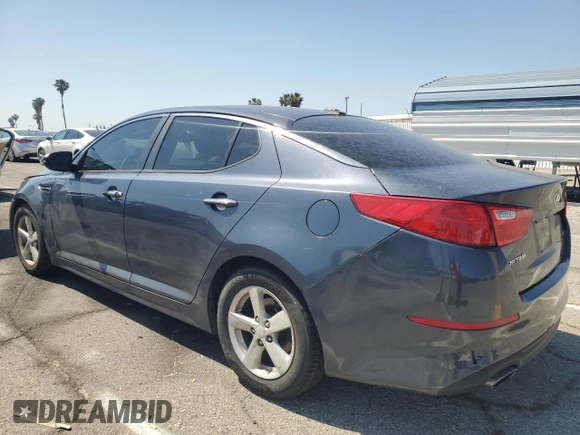 2015 Kia Optima LX with VIN KNAGM4A76F5605252, listed as a Copart auction lot 56244045 with 143,287 mi miles and Salvage title. Bid and sale history available at DreamBid. Image 2.