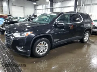2019 Chevrolet Traverse LT Cloth z VIN 1GNEVGKW9KJ285836, wystawiony jako Copart lot #56508715 z przebiegiem 85 126 mil mil oraz Szkoda całkowita • Salvage title. Historia ofert i sprzedaży dostępna na DreamBid. Obrazek 1.