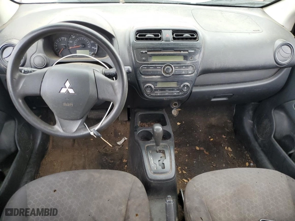 2015 Mitsubishi Mirage DE with VIN ML32A3HJ9FH045147, listed as a Copart auction lot 50801115 with 130,499 mi miles and Salvage Title. Bid and sale history available at carsss.com. Image 8.