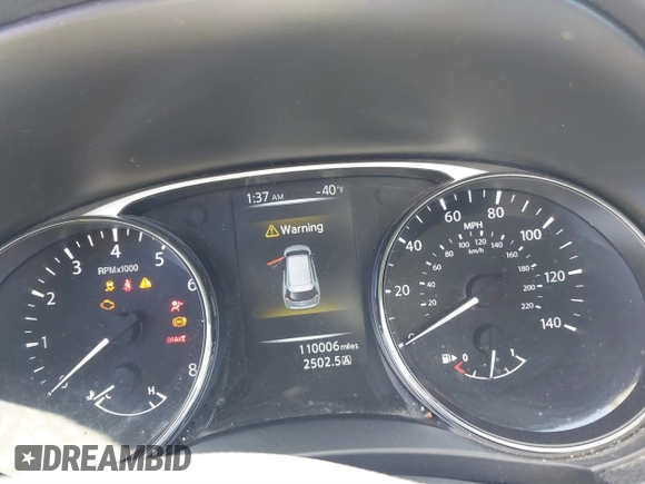 2016 Nissan Rogue SL with VIN 5N1AT2MT1GC850963, listed as a IAAI auction lot 41871209 with 110,006 mi miles. Bid and sale history available at carsss.com. Image 7.