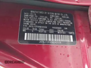 2019 Nissan Rogue S with VIN JN1BJ1CPXKW242558, listed as a IAAI auction lot 41925878 with 83,338 mi miles and . Bid and sale history available at DreamBid. Image 9.