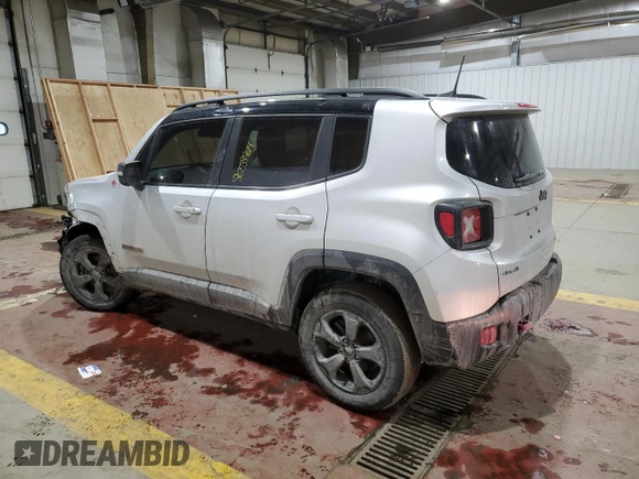 2021 Jeep Renegade Trailhawk z VIN ZACNJDC16MPM23404, wystawiony jako Copart lot #86534924 z przebiegiem 43 849 mil mil oraz Szkoda całkowita • Salvage title. Historia ofert i sprzedaży dostępna na DreamBid. Obrazek 2.