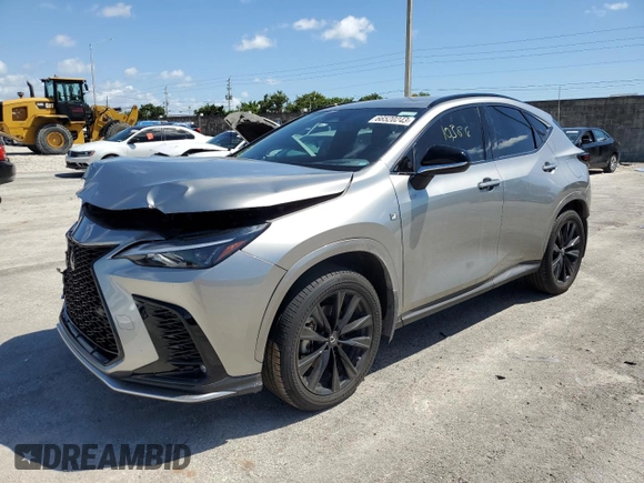2022 Lexus NX with VIN JTJKGCEZ9N2005669, listed as a Copart auction lot 66520243 with 10,386 mi miles. Bid and sale history available at carsss.com. Image 1.