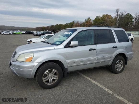 2004 Honda Pilot EX with VIN 2HKYF18564H571069, listed as a Copart auction lot 50304835 with 241,106 mi miles and Salvage Title. Bid and sale history available at carsss.com. Image 1.