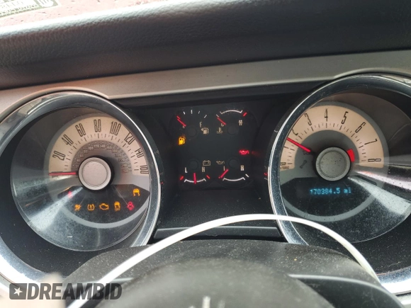 2011 Ford Mustang V6 with VIN 1ZVBP8EM8B5126401, listed as a Copart auction lot 82474674 with 170,384 mi miles and Salvage Title. Bid and sale history available at carsss.com. Image 9.