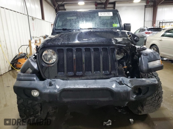 2020 Jeep Wrangler Unlimited Sport S z VIN 1C4HJXDN4LW347458, wystawiony jako Copart lot #52191705 z przebiegiem 37 353 mil mil oraz Szkoda całkowita • Salvage title. Historia ofert i sprzedaży dostępna na DreamBid. Obrazek 5.