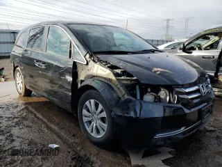 2015 Honda Odyssey EX-L with VIN 5FNRL5H69FB039877, listed as a Copart auction lot 46333935 with 238,716 mi miles and Salvage Title. Bid and sale history available at DreamBid. Image 4.