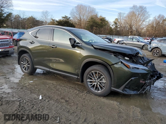 2025 Lexus NX 350h with VIN 2T2AKCEZ8SC043304, listed as a Copart auction lot 42719255 with 1,221 mi miles and Salvage Title. Bid and sale history available at DreamBid. Image 4.