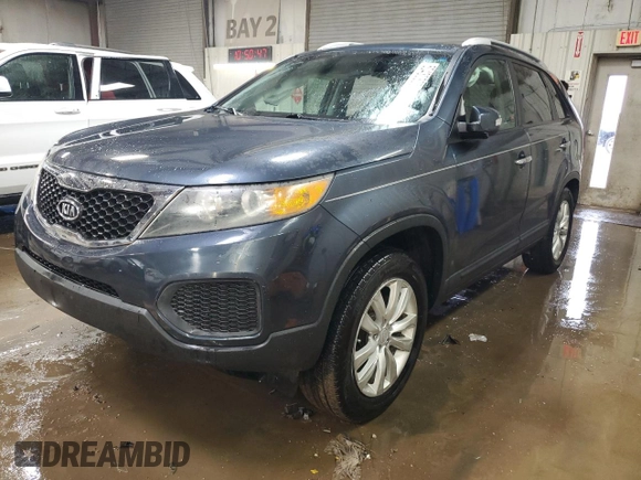 2011 Kia Sorento LX with VIN 5XYKT4A25BG100700, listed as a Copart auction lot 50430305 with 134,764 mi miles and Salvage Title. Bid and sale history available at DreamBid. Image 1.