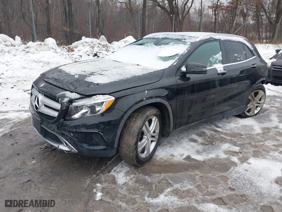 2015 Mercedes-Benz GLA-Class GLA 250 with VIN WDCTG4GB0FJ113757, listed as a IAAI auction lot 41673825 with NaN miles. Bid and sale history available at carsss.com. Image 16.