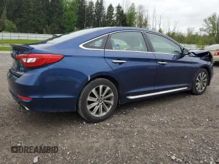 2015 Hyundai Sonata Sport with VIN 5NPE34AF7FH111941, listed as a Copart auction lot 56842275 with 92,082 mi miles and Salvage title. Bid and sale history available at DreamBid. Image 3.