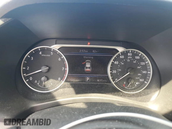 2021 Nissan Sentra SV with VIN 3N1AB8CV7MY287775, listed as a Copart auction lot 55027945 with 87,609 mi miles and Salvage title. Bid and sale history available at DreamBid. Image 9.
