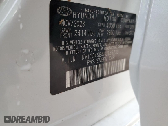 2024 Genesis G70 Sport Advanced with VIN KMTG54SE4RU139233, listed as a Copart auction lot 76180664 with 14,821 mi miles and Non Repairable. Bid and sale history available at carsss.com. Image 13.