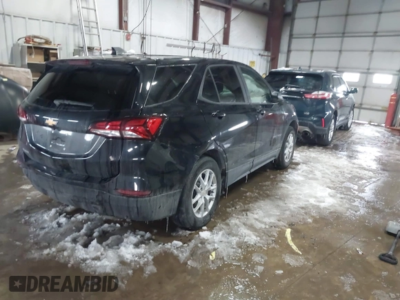 2024 Chevrolet Equinox LS with VIN 3GNAXHEG9RL233161, listed as a IAAI auction lot 41622254 with 16,959 mi miles and . Bid and sale history available at DreamBid. Image 4.