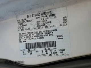 2005 Ford Explorer Eddie Bauer z VIN 1FMZU74W55UB03610, wystawiony jako Copart lot #58259655 z przebiegiem 63 644 mil mil oraz Szkoda całkowita • Salvage title. Historia ofert i sprzedaży dostępna na DreamBid. Obrazek 14.