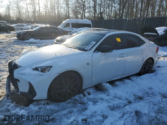 2020 Lexus IS 350 F Sport with VIN JTHGZ1E26L5017623, listed as a Copart auction lot 87470354 with Not provided miles and Salvage title. Bid and sale history available at DreamBid. Image 1.