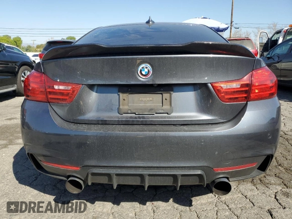 2014 BMW 4 Series 435i with VIN WBA3R1C56EF774500, listed as a Copart auction lot 46675765 with 133,912 mi miles and Salvage Title. Bid and sale history available at carsss.com. Image 6.