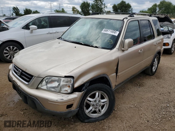 2000 Honda CR-V SE with VIN JHLRD1876YC037697, listed as a Copart auction lot 66611404 with 182,795 mi miles and Salvage Title. Bid and sale history available at carsss.com. Image 1.